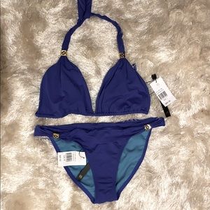 NWT Amazing Vix two-piece swimsuit w/gold hardware